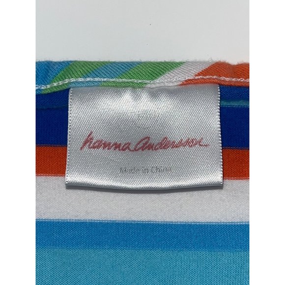 Hanna Andersson Girls Size 140 US 10 Sleeveless Striped Multicolor Dress - Picture 3 of 5